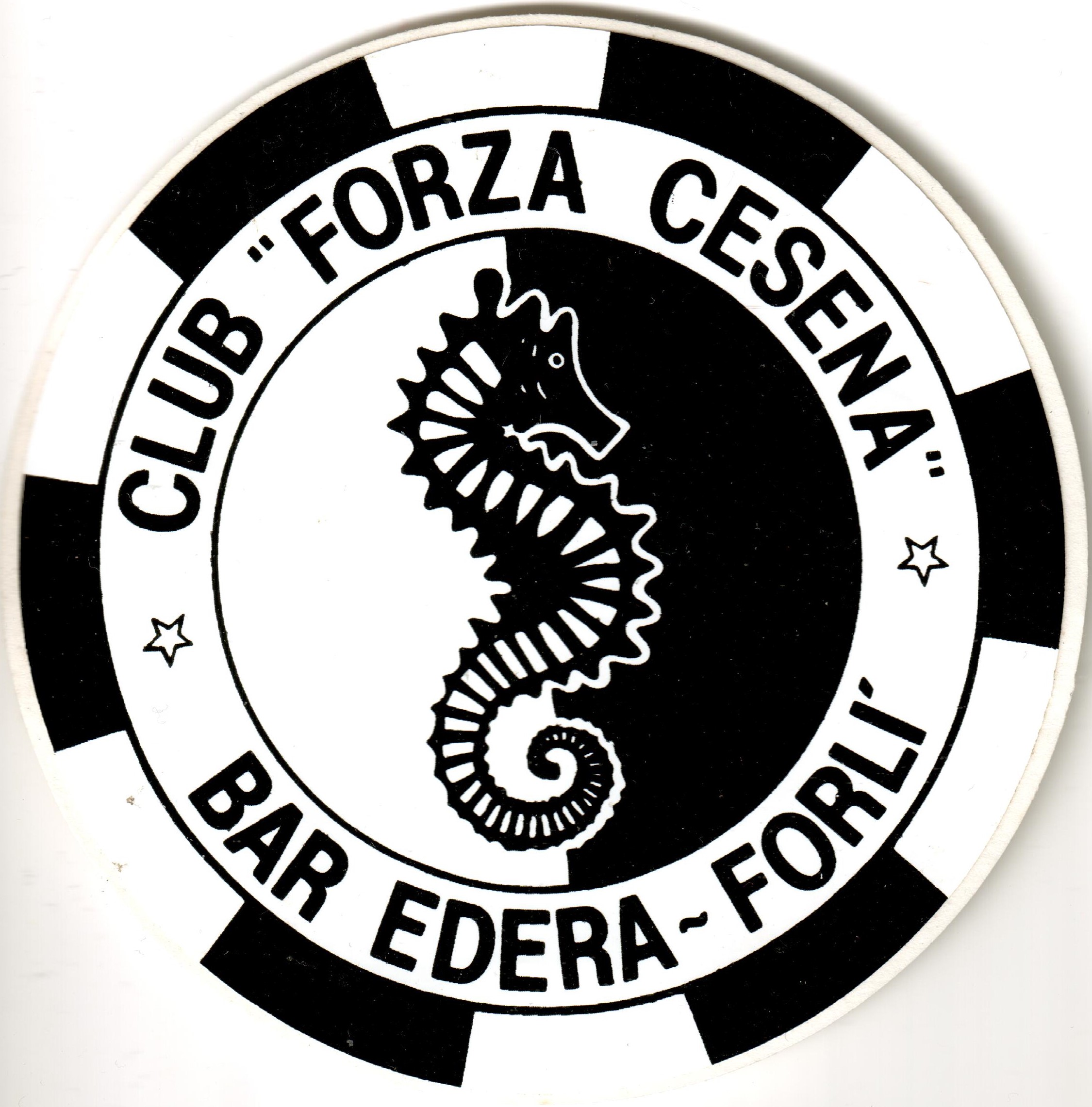 Adesivo Anni 80-90 Club Forza Cesena Bar Edera Forlì