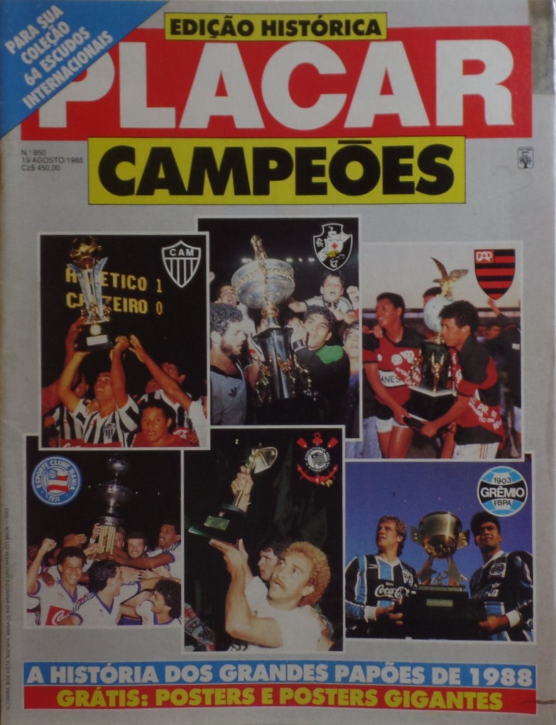 Placar 19 agosto 1988, n. 950, copertina