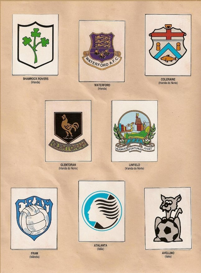 Placar Escudos do Mundo Inteiro 1988-89 pagina Italia 1