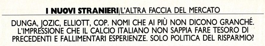 Titolo nuovi stranieri 1987-88 Guerin Sportivo